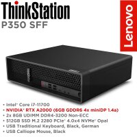 Lenovo ThinkStation P350 SFF 30E5003TGE 16GB 512 GB RTX A2000 NEUWERTIG
